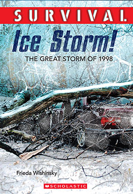 cover of the Survival series book Ice Storm! by Frieda Wishinsky